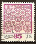Stamps Germany -  Plauen patrón de encaje-DDR.