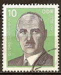 Stamps Germany -  Georg Schumann 1886-1945(compositor)DDR. 