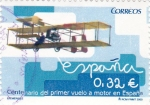 Stamps Spain -  centenario del primer vuelo a motor en España