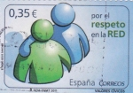 Stamps Spain -  valores cívicos-por el respeto en la red
