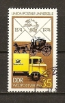Stamps Germany -  Centenario de la U.P.U / DDR.
