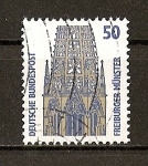 Stamps Germany -  RFA / Curiosidades / Catedral de Fribourg.