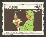Sellos de America - Ecuador -  794 E - Navidad, Cirio Procesional