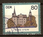 Stamps Germany -  Burgstein castillo-DDR.