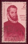 Stamps Spain -  1960 Forjadores de America. Menendez de Aviles - Edifil:1302