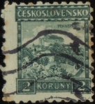 Stamps Czechoslovakia -  Castillos-Pernštejn