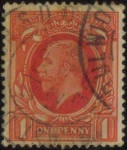 Stamps United Kingdom -  Rey George V