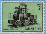 Stamps Europe - San Marino -  Puffing Billy 1813