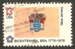 Stamps United States -  1083 - II Centº de la Independencia de EE.UU., Estado de New Jersey