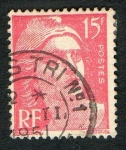 Stamps France -  Marianne. Gandom.