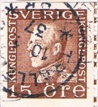 Stamps Sweden -  GUSTAVO V DENT. 10 VERT 1929-36 Y&T Nº 211