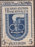 Stamps : America : Colombia :  VII JUEGOS ATLETICOS NACIONALES