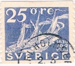Stamps : Europe : Sweden :  TRICENTENARIO DE LOS CORREOS. Y&T Nº 239
