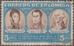 Stamps Colombia -  VII CONGRESO DE LA UNION POSTAL DE LAS AMERICAS Y ESPAÑA