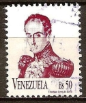 Stamps : America : Venezuela :  Símon Bolívar(a).