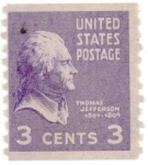 Stamps United States -  Thomas Jefferson