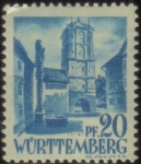 Stamps : Europe : France :  Ocupacion francesa de Wurttemberg WWII