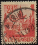 Stamps France -  Ocupacion francesa de Wurttemberg WWII