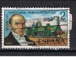 Stamps Spain -  Edifil  2173  125º Aniver. del Ferrocarril Barcelona-Mataró.  