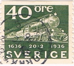 Stamps : Europe : Sweden :  TRICENTENARIO DE LOS CORREOS. Y&T Nº 242