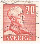 Stamps Sweden -  GUSTAVO V 1939-42. DENT. A 3 LADOS Y&T Nº 261Aa
