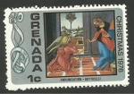 Stamps Grenada -  Navidad, pintura de Botticelli