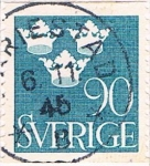 Sellos de Europa - Suecia -  ESCUDO 1939-42. Y&T Nº 268