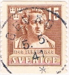 Stamps Sweden -  BICENT. DEL NACIMIENTO DEL ESCULTOR J.T. SERGEL. Y&T Nº 281