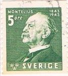 Stamps : Europe : Sweden :  CENT. DEL NACIMIENTO DEL ARQUEÓLOGO OSCAR MONTELIUS. Y&T Nº 303