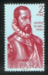 Stamps Spain -  1458-  Forjadores de América. Alonso de Mendoza.