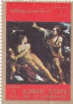 Sellos de Asia - Emiratos rabes Unidos -  pintura-desnudos
