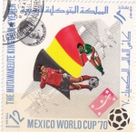 Stamps Yemen -  copa del Mundo de futbol Mexico-70