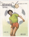 Stamps Nicaragua -  mundial-España-82