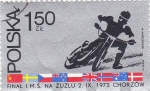 Stamps Poland -  motociclismo