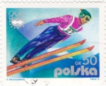 Stamps Poland -  INNSBRUCK-1976  - salto de esquí