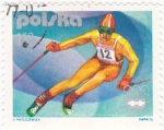 Sellos de Europa - Polonia -  INNSBRUCK-1976  -esquí