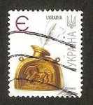 Stamps : Europe : Ukraine :  778 - artesania popular, un tintero