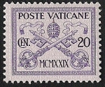 Stamps Europe - Vatican City -  Papal Arms