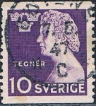 Stamps Sweden -  CENT. DE LA MUERTE DEL POETA ISAIAS TEGNER. Y&T Nº 324
