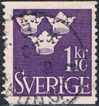 Sellos de Europa - Suecia -  ESCUDO 1948-52. Y&T Nº 338