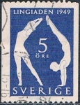 Stamps Sweden -  2º CONGRESO MUNDIAL DE EDUCACIÓN FÍSICA. Y&T Nº 350