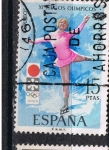 Stamps Spain -  Edifil  2075  XI Juegos Olímpicos de Invierno en Sapporo.  