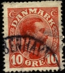 Stamps Europe - Denmark -  Rey Christian X. 1913-1919. 10 ores