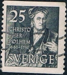 Stamps Sweden -  BICENT. DE LA MUERTE DE CHRISTOPHER POLHEM, INVENTOR E INGENIERO. Y&T Nº 364