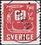 Stamps Sweden -  LOS HALLRISTNINGAR, GRABADOS RUPESTRES DE LA PROVINCIA DE BOHUSLAN. Y&T Nº 390
