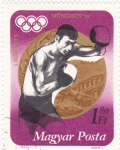Stamps Hungary -  munich-72-boxeo
