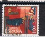 Stamps Spain -  Edifil  2062 Navidad´71  Fragmento del altar de Sant Andreu de Sagars. 