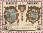 Sellos de America - Per� -  IV Centenario de la Fundación de la Universidad Mayor de San Marcos 1551-1951.