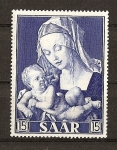 Stamps : Europe : France :  Año Mariano./ Sarre / Ocupacion Francesa.