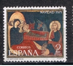 Stamps Spain -  Edifil  2061  Navidad´71  Fragmento del altar de Avila. 